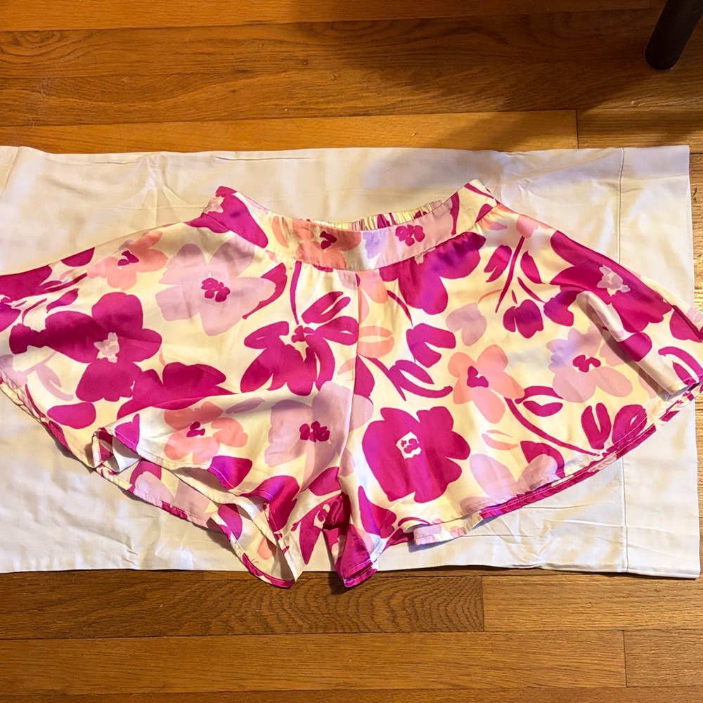 Adrienne Pink and Cream Skirt